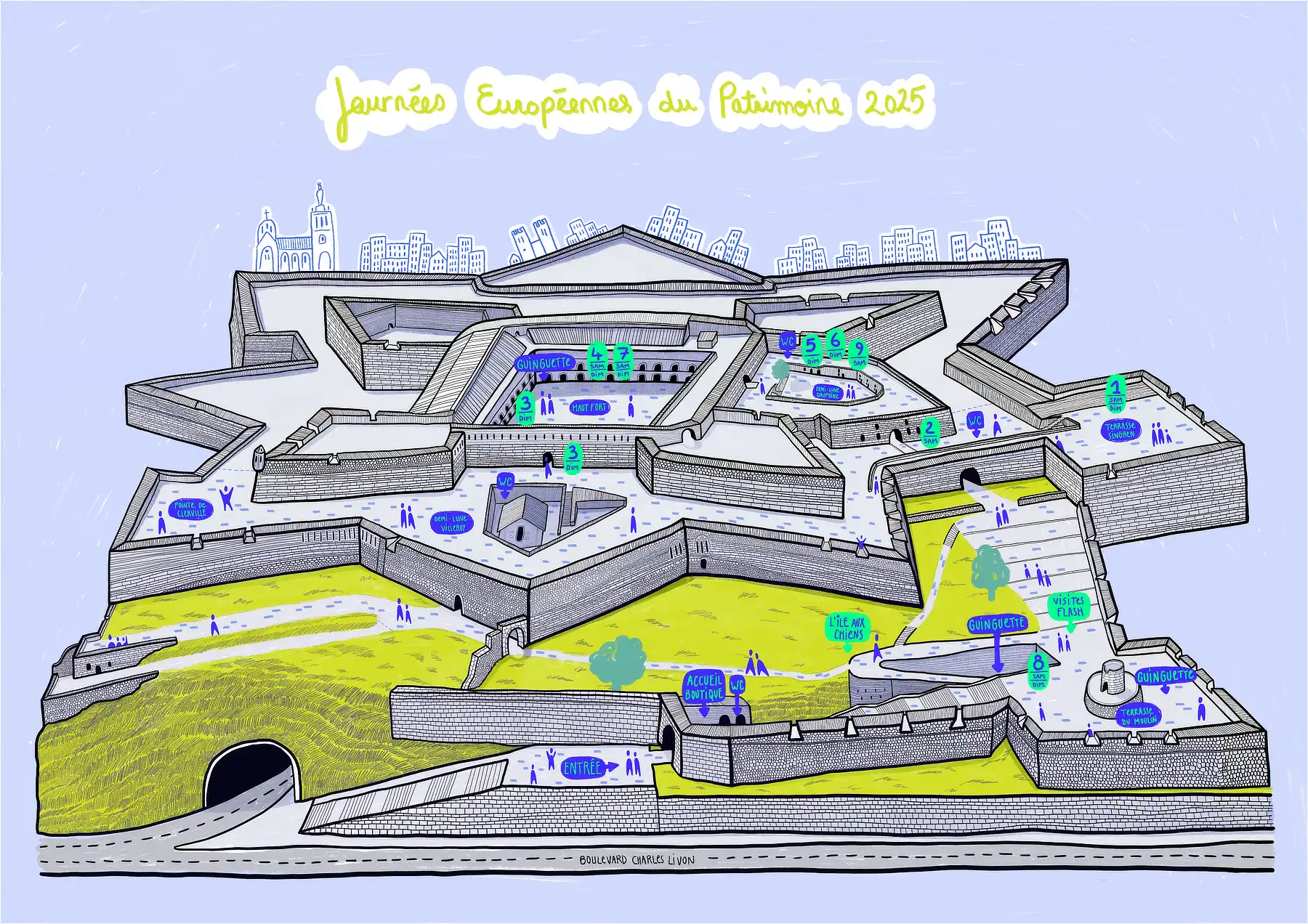 affiche et plan-programme Citadelle 1©Polysème Pauline Scannella