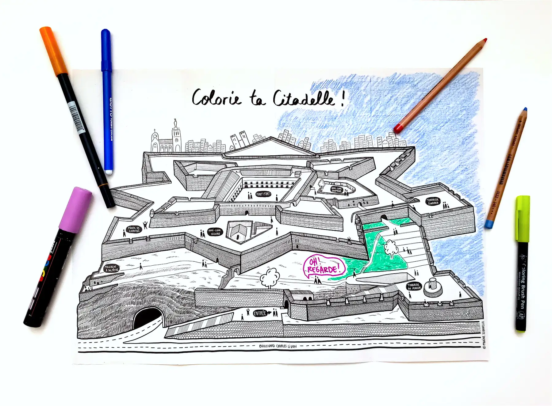affiche et plan-programme Citadelle 3©Polysème Pauline Scannella